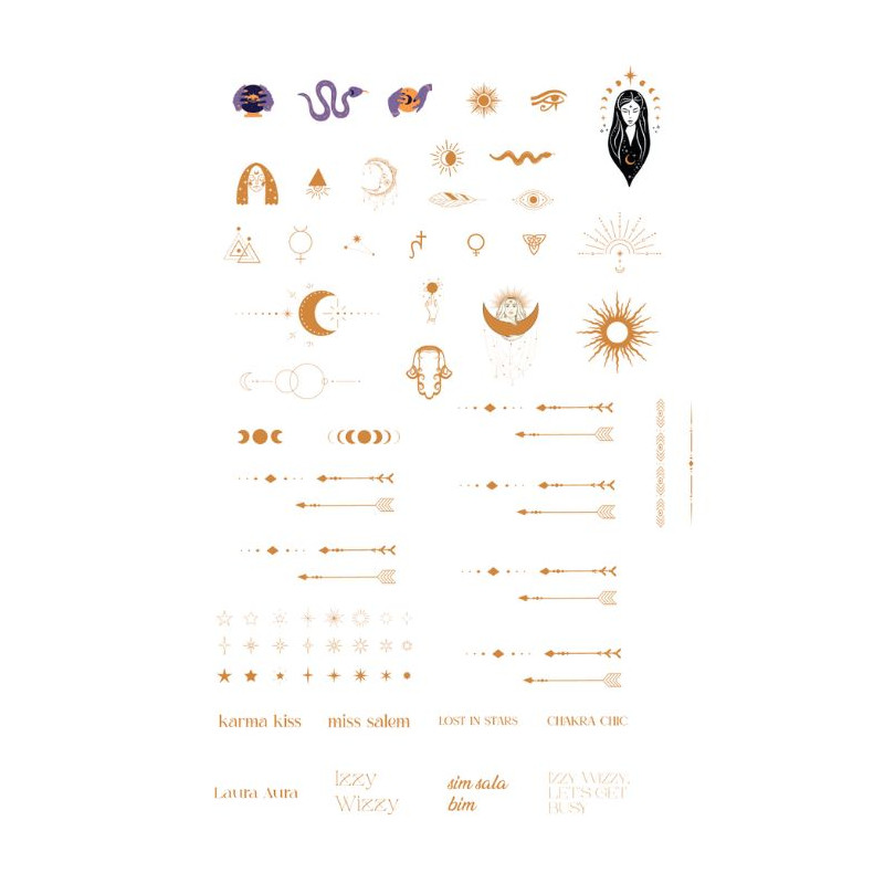 Spiritual Gold - Holographic Nail Stickers