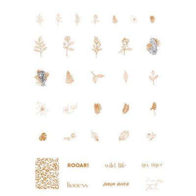 Botanical Gold - Holographic Nail Stickers 2