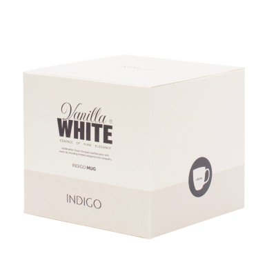 Vanilla White Indigo Keramische Mug 2