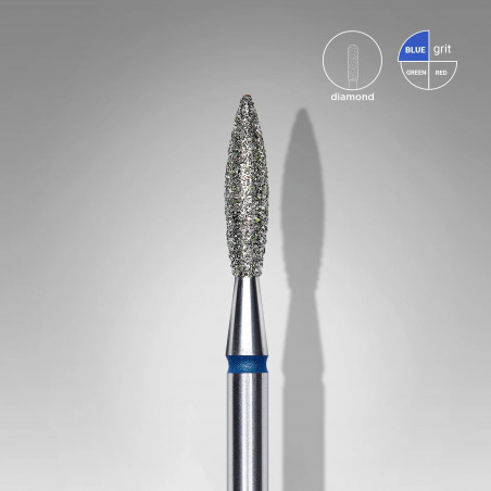 Carbide Diamant Flamme Bleu (10mm) Carbide Diamant Flamme Bleu (10mm)