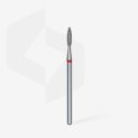 Carbide Diamond Flame Rood (2,1mm/8mm) | Staleks | Indigo Nails Belgium