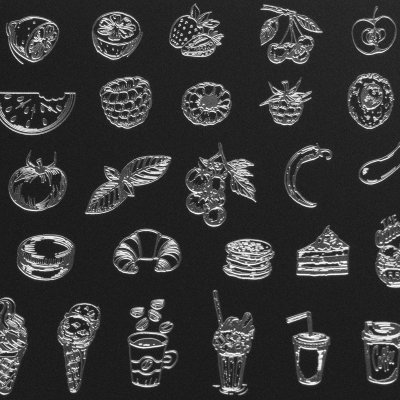 Foodie Indigo Stamping Plate 2