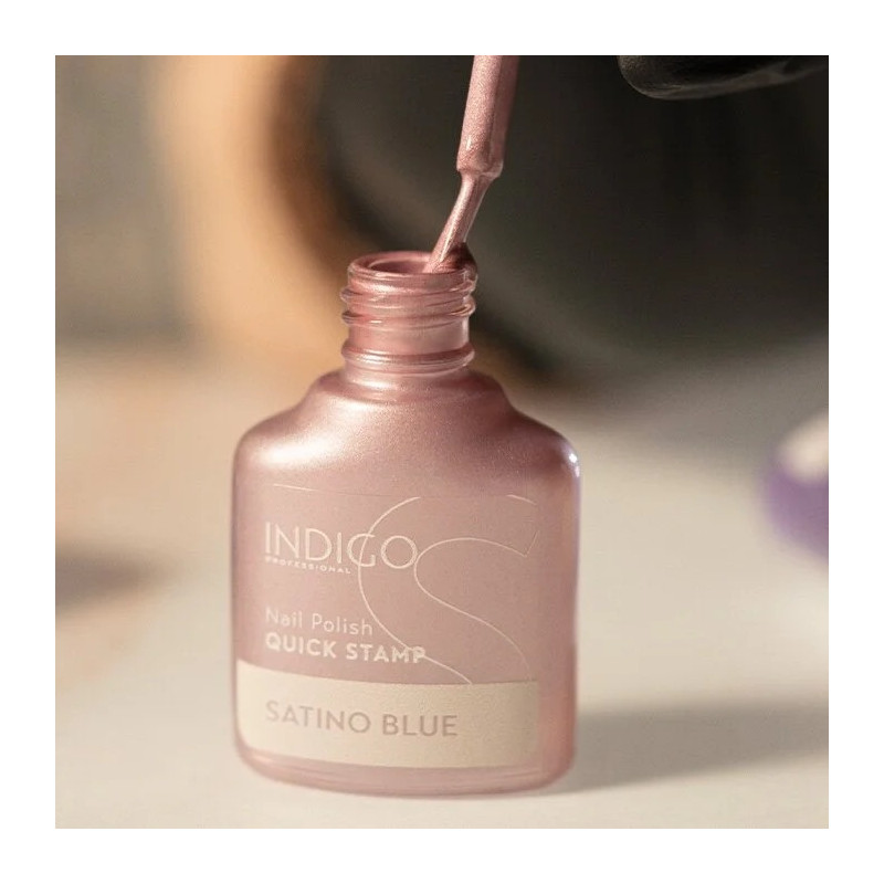 Satino Blue Metallic Quick Stamp 7ml