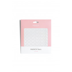 French Silver - Nail Stickers