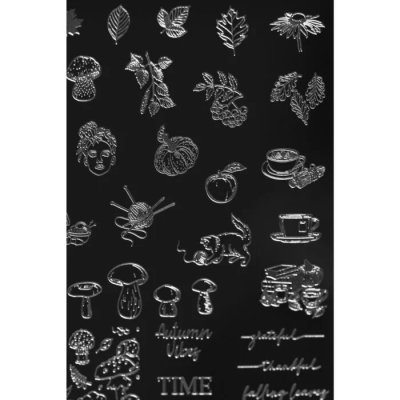 Autumn 1 Indigo Stamping Plate 2