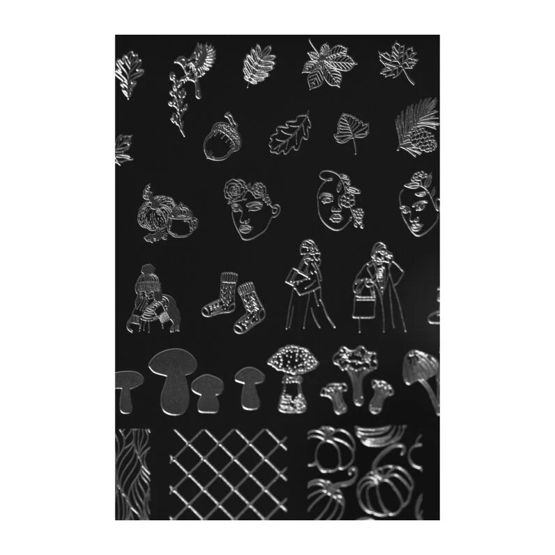 Autumn 1 Indigo Stamping Plate