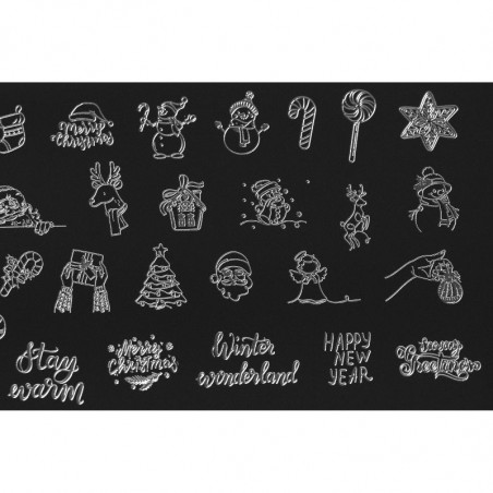 Winter 1 Indigo Stamping Plate