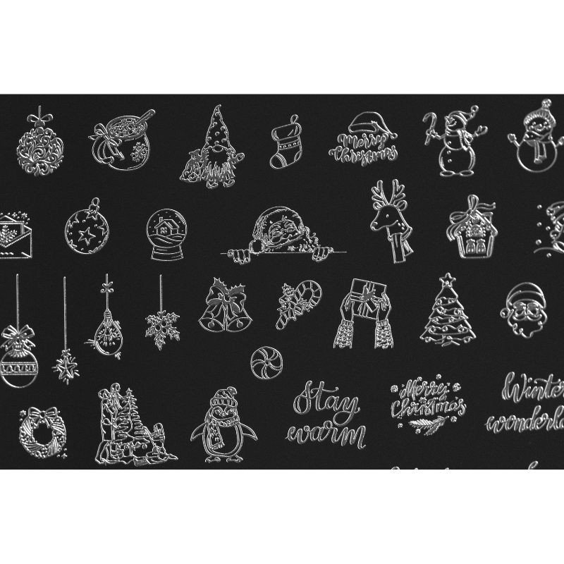 Winter 1 Indigo Stamping Plate