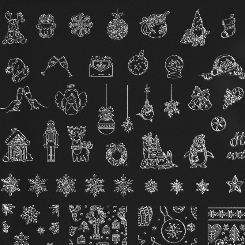 Winter 1 Indigo Stamping Plate