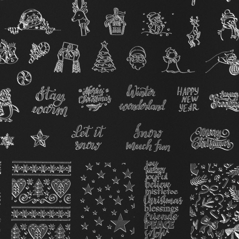 Winter 1 Indigo Stamping Plate