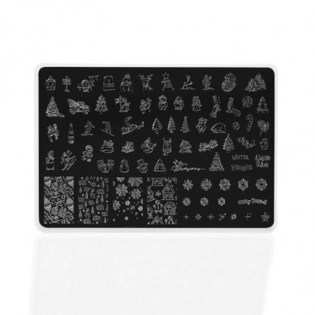 Winter 2 Indigo Stamping Plate