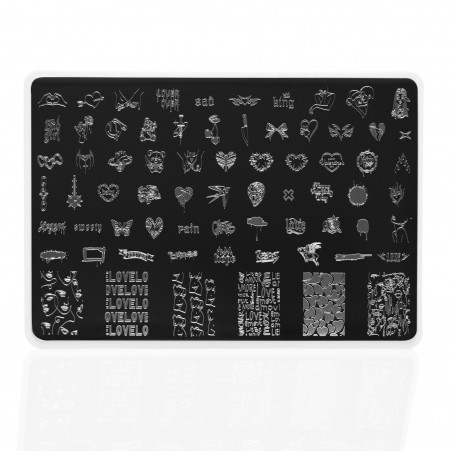 Love 02 Indigo Stamping Plate