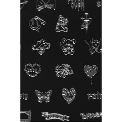 Love 02 Indigo Stamping Plate 2