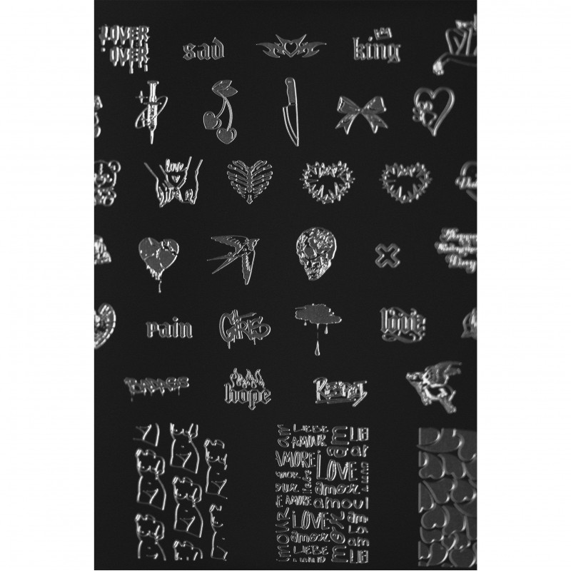 Love 02 Indigo Stamping Plate