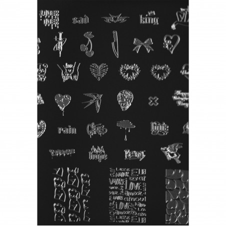 Love 02 Indigo Stamping Plate