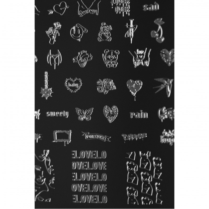 Love 02 Indigo Stamping Plate