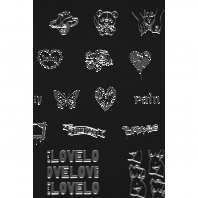 Love 02 Indigo Stamping Plate