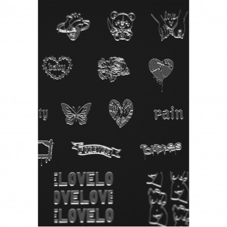 Love 02 Indigo Stamping Plate