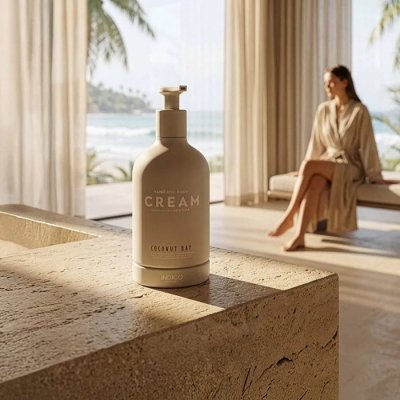 Coconut Bay Hand & Body Cream 370ml 2