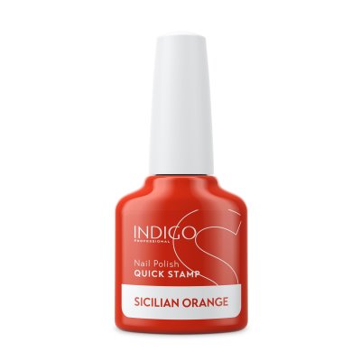 Sicilian Orange Quick Stamp | Nail Art | Indigo Nails Belgium 2