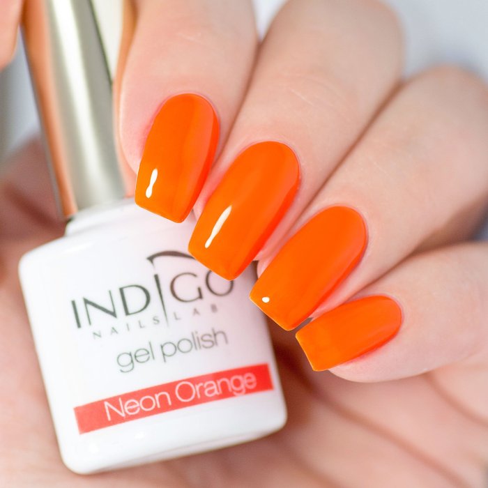 indigonails - Belgique - Gel Polish - gel polish neon orange
