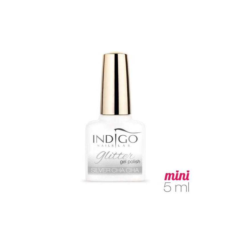 gel polish glitter Silver Chacha