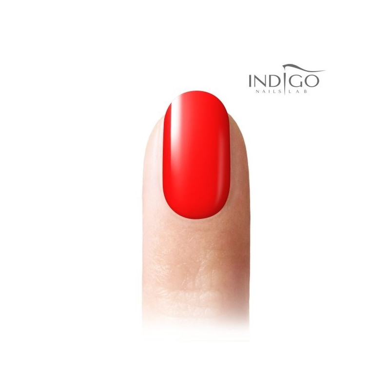 Gel polish neon red