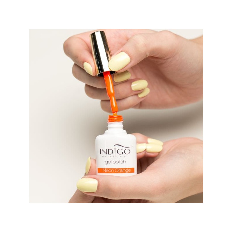 gel polish neon orange