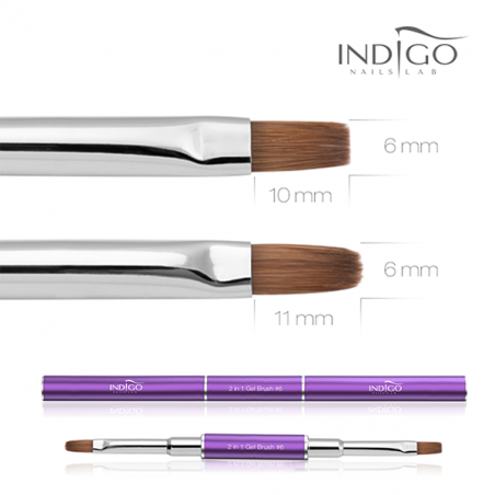 Indigo 2 in 1 Gel Brush no. 6