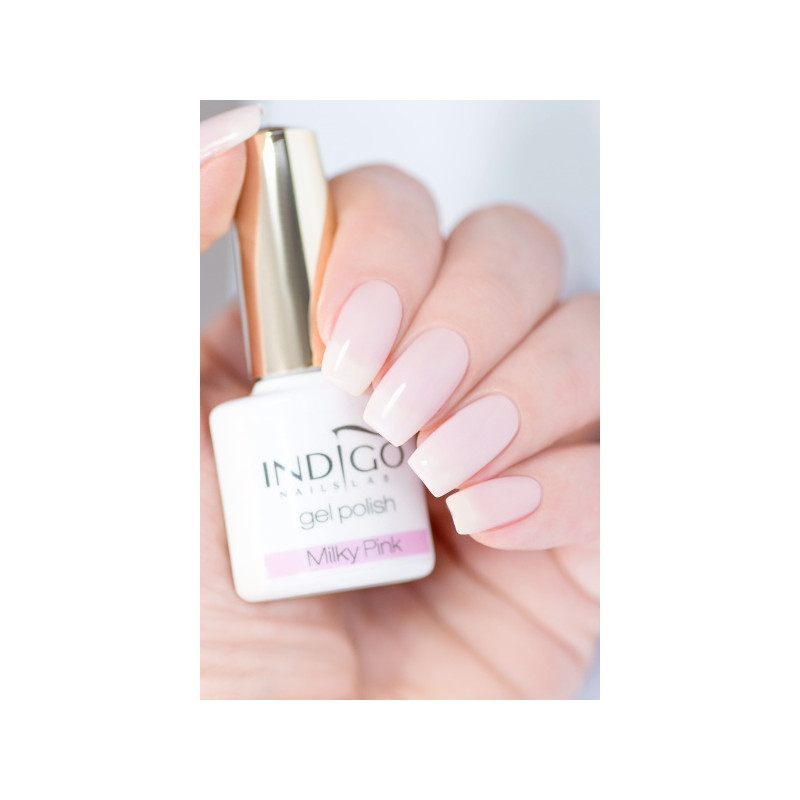 gel polish Milky pink