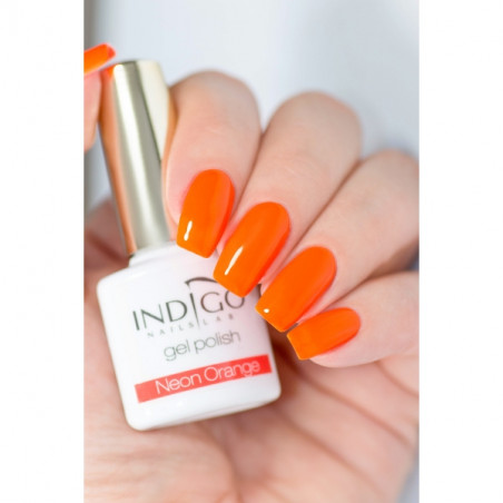 gel polish neon orange