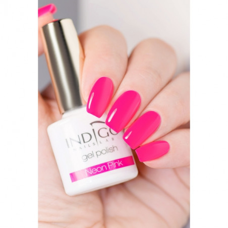 gel polish neon pink