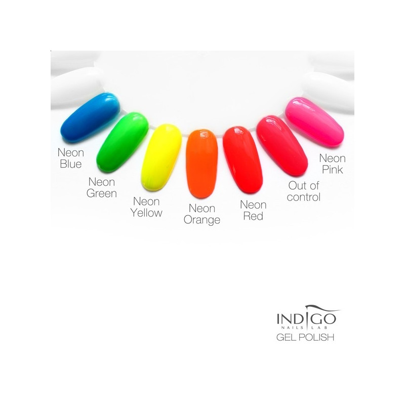 gel polish neon pink