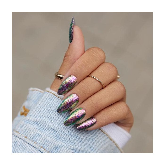 Indigonails - Belgique - Flame holo - Rosecco