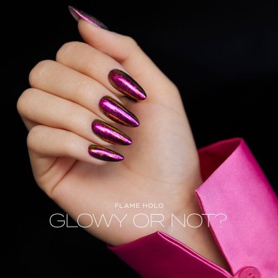 Indigonails - Belgique - Flame Holo Glowy or Not? 2